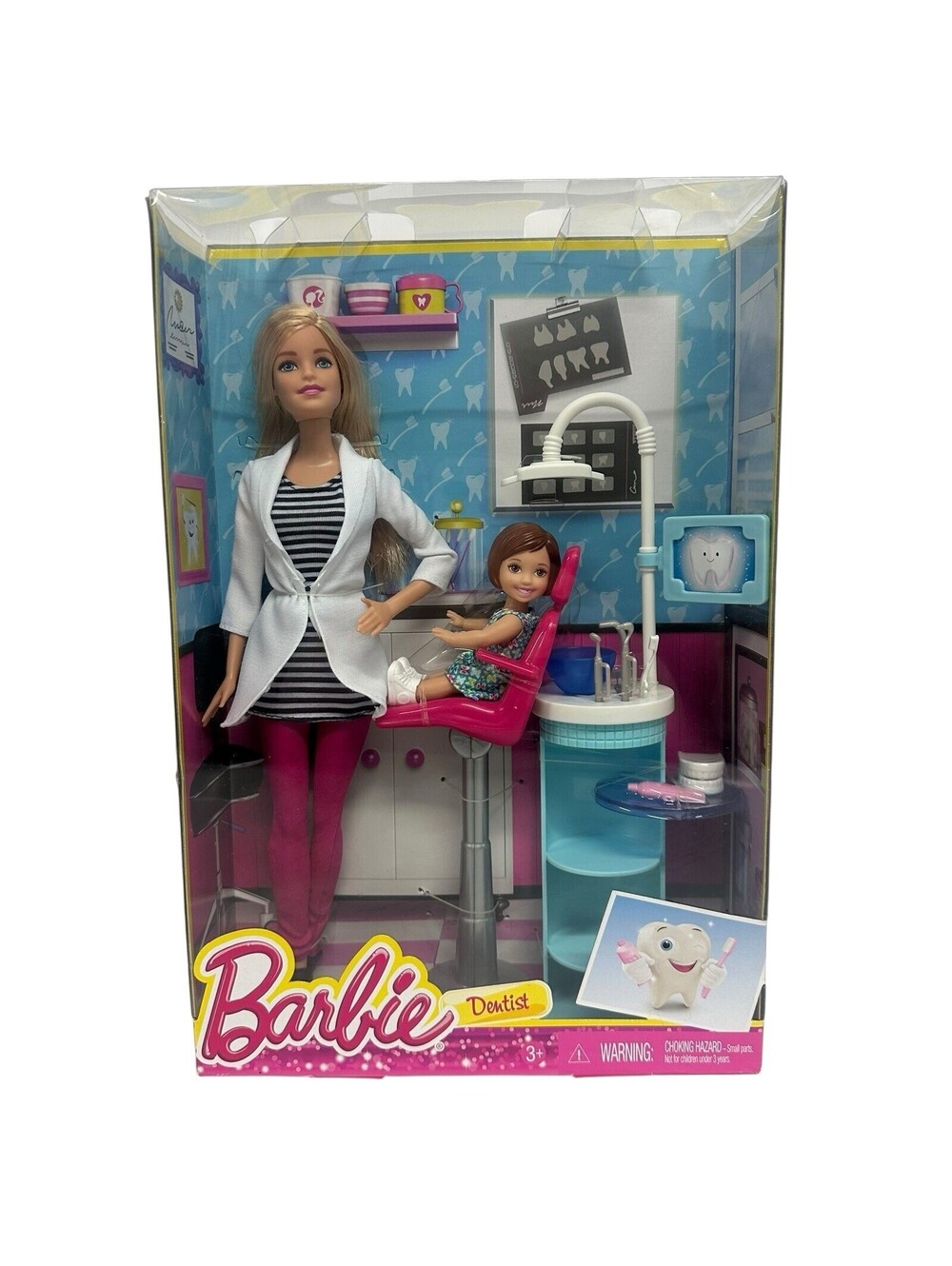 NEW Barbie Careers You Can Be Anything Dentist Playset Barbie with Child